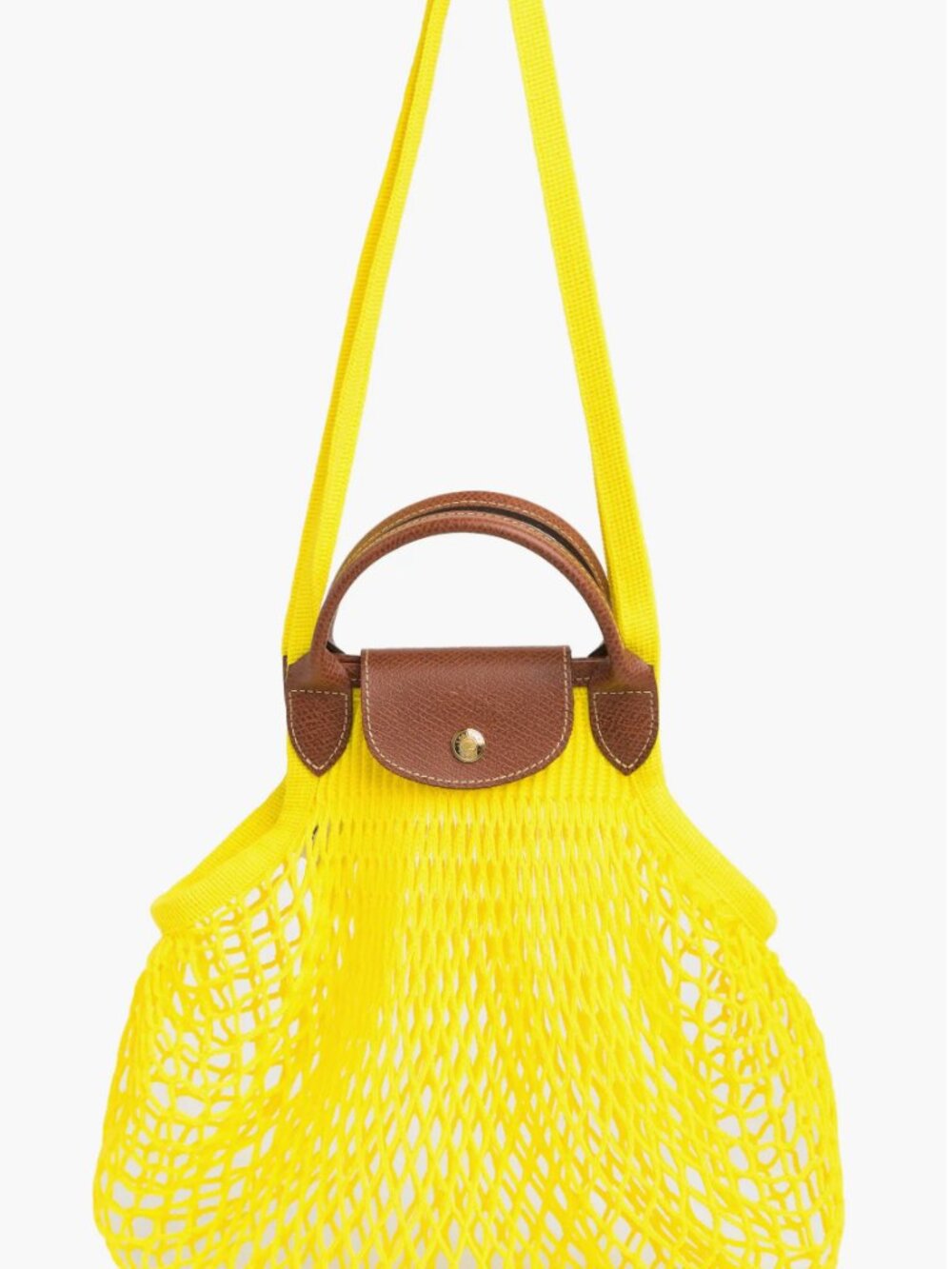 Longchamp Le Pliage Filet Knit Net Bag - like new - Picture 6 of 10
